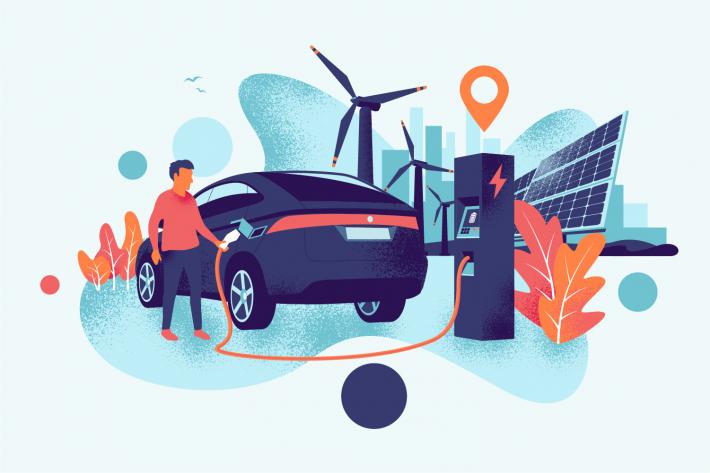 electric car charging points