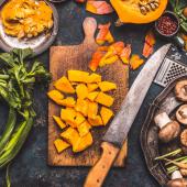 Cut vegetables