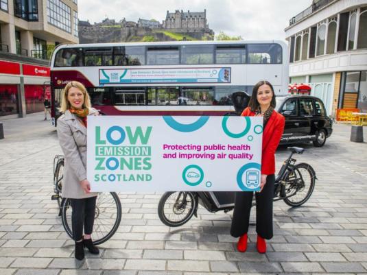 PR image of Low Emission Zones being introduced across Scotland